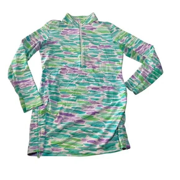 IBKUL women's medium SPF tunic shirt long sleeve Turquoise, Purple, Light Green - Picture 1 of 10